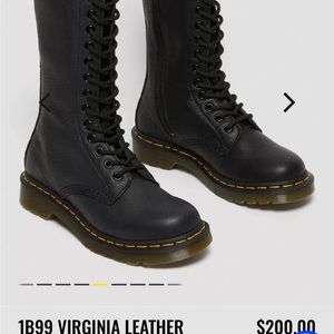 Dr Martens: 14 eye leather zip boots